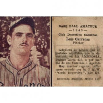 Luis Carreras Cardenas Baseball Card 1943 - Cuba