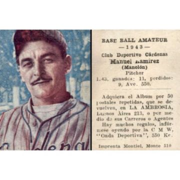 Manuel Ramirez Cardenas Baseball Card 1943 - Cuba