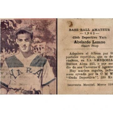Abelardo Lozano, Yara Baseball Card 1943 - Cuba