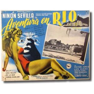Aventura En Rio Movie Lobby Card, Ninon Sevilla