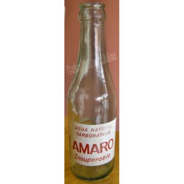 Bottle Aguas Amaro, Cuban vintage.