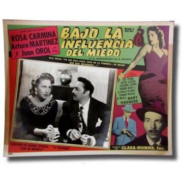 Bajo La Influerncia Del Miedo Movie Lobby Card, Rosa Carmina