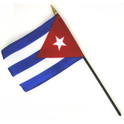 Cuban Flag Small 5.5 X 4 inches Bandera Cubana