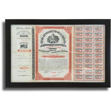 Ayuntamiento de La Habana, 1800s, $500 Bond Certificate, Third Edition