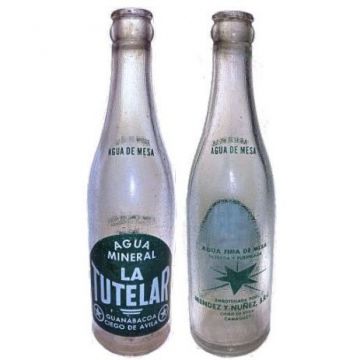 Bottle La Tutelar, Water, 10 inches
