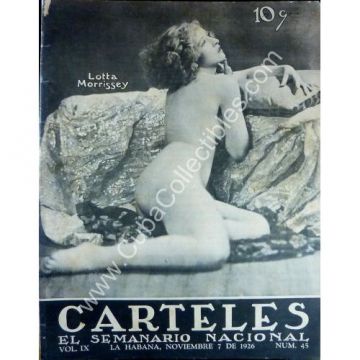 Carteles, edicion 7 de noviembre 1926, Revista cubana