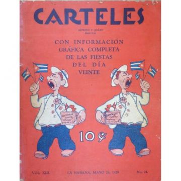 Carteles, edicion 26 de mayo 1929, Revista cubana