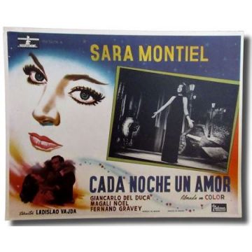 Cada Noche Un Amor Movie Lobby Card, escena 2 Sara Montiel
