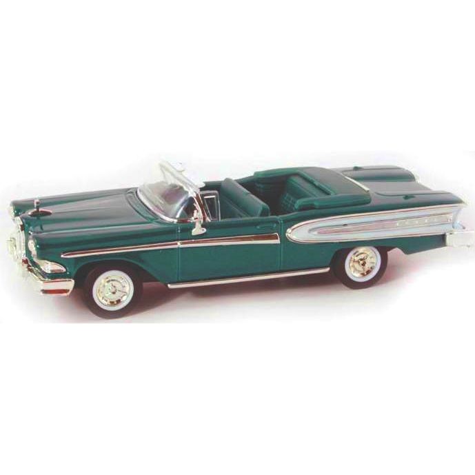 Vintage Cuba Collectible Diecast Cars Of Cuba 1958 Edsel Citation 2 Door Convertible Diecast Car Model Replica Green 1 43 Scale Gift