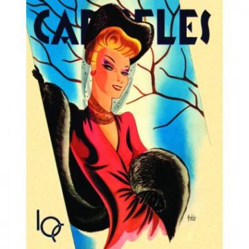 Carteles Giclee on canvas, Andres 1950's Red Dress