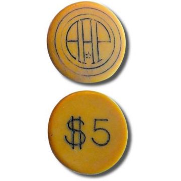 Casino AAP Asociacion Asturiana Peninsular, 5-Pesos, mustard