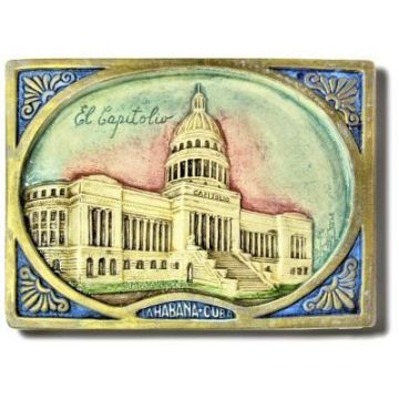 Ceramic Showing Cuban Capitol building