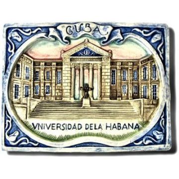 Ceramic Showing front view of University of Havana