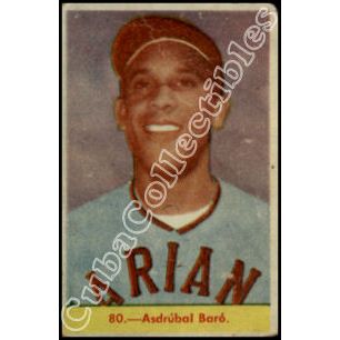Asdrubal Baro, Cuban baseball card # 80