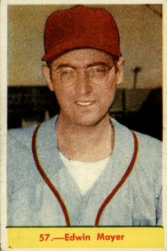 Edwin Mayer, Cuban baseball card # 57