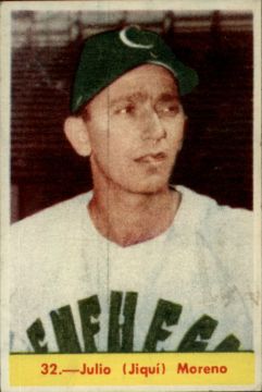 Julio (Jiqui) Moreno, Cuban baseball card # 32