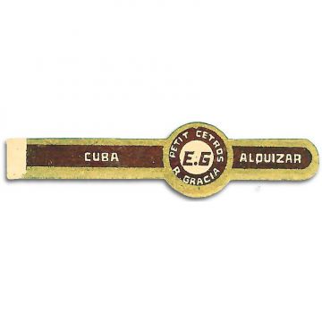 Cuban R. Garcia Cigar Band Chinchal AlquizarX, Label