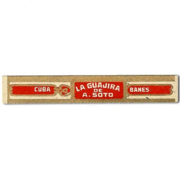 Cuban La Guajira Cigar Band Chinchal Banes, Label