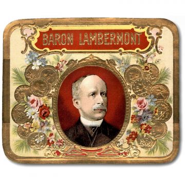 Baron Lambermont Vintage Cigar Box Label