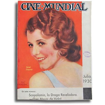 Cine Mundial, revista mensual, Julio de 1930