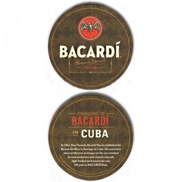Coaster, Bacardi made in USA