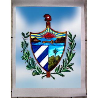 Escudo Cuba en Lienzo