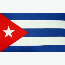 Cuban Flag Printed on poly (36 x 60) Bandera Cubana