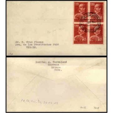 First Day Cover Stamp, Union Panamericana, Cuba 1940-04-30 a