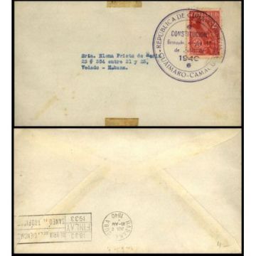 First Day Cover Stamp, Constitucion Cuba 1940-07-02 a