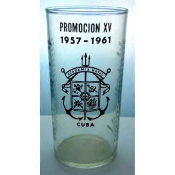 Advertising glass Academia Naval Cuba-1957-61
