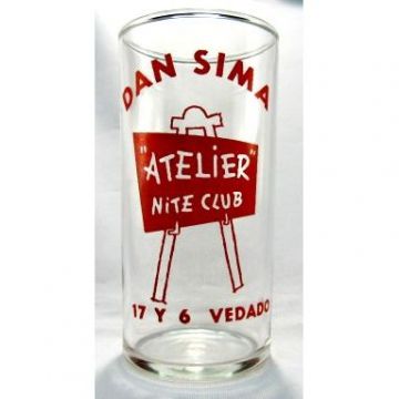 Advertising glass Atelier Night Club Dan Sima