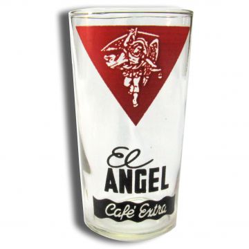 Advertising glass Cafe El Angel