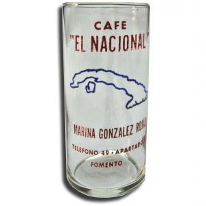 Advertising glass Cafe El Nacional, Fomento