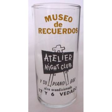 Advertising glass Atelier Night Club and Piano Bar