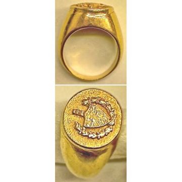 18 K Ring with Cuban coat of Arms