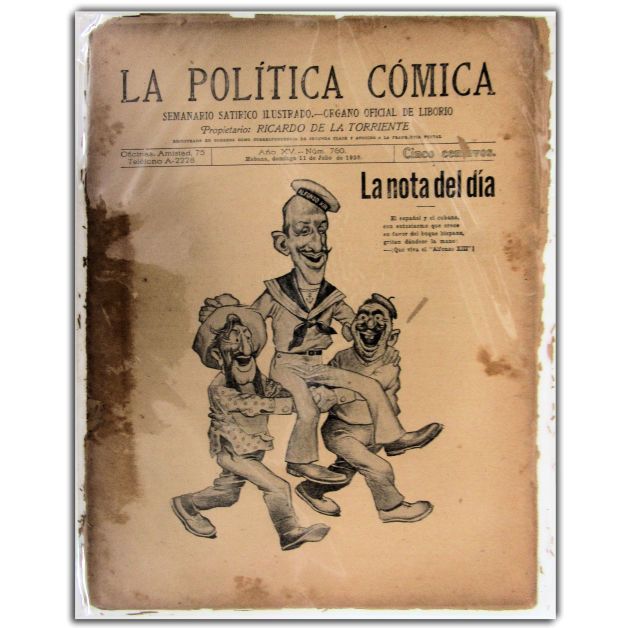 Vintage Cuba La Politica Comica La Politica Comica Semanario Edicion De Julio 11 1920 2615