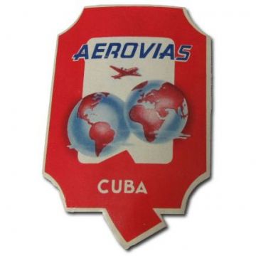 Cuban Luggage label, Aerovias Q Older label