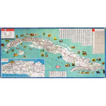 mapa de carreteras de cuba Vintage Cuba Collectible Maps   Mapas > Mapa de carreteras CUBA 