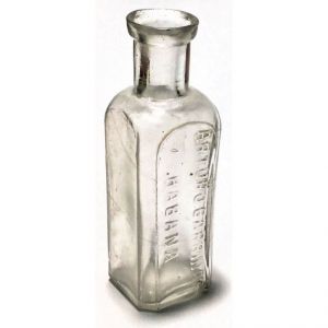 Bottle Botica Farmacia Barrinat. Medicine bottle
