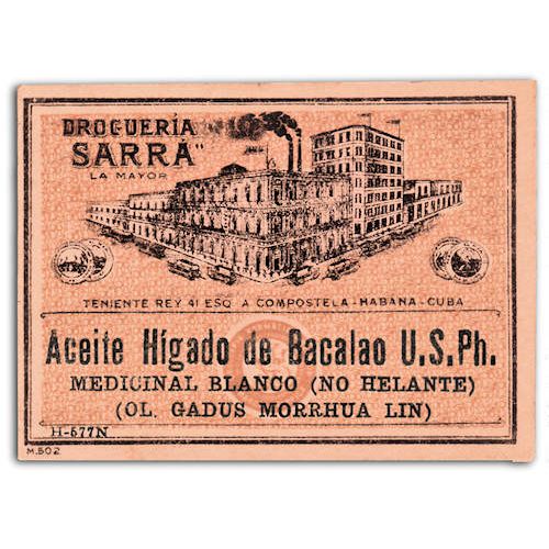 Vintage Cuba Bottle Labels > Medicine Bottle Label Aceite de Higado de ...