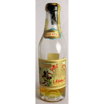 Vintage Cuban Miniature liquor bottle Aldabo Menta