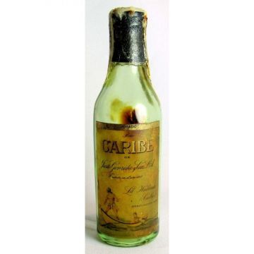 Vintage Cuban Miniature liquor bottle Caribe Dorado