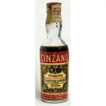 Vintage Cuban Miniature liquor bottle Cinzano Vermouth