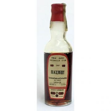 Vintage Cuban Miniature liquor bottle Cinzano Black Berry