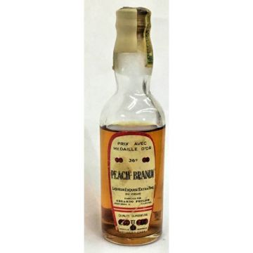 Vintage Cuban Miniature liquor bottle Cinzano Peach Brandy