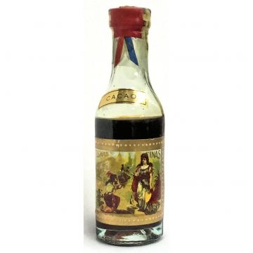 Vintage Cuban Miniature liquor bottle Crema Fina Cacao