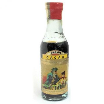 Vintage Cuban Miniature liquor bottle Crema Fina Cacao