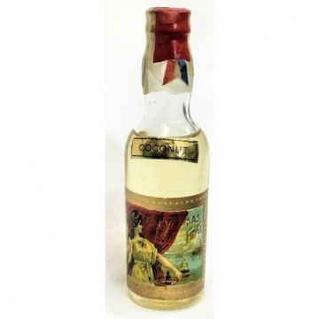 Vintage Cuban Miniature liquor bottle Crema Fina Coconut
