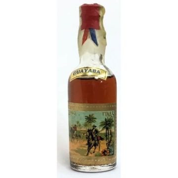 Vintage Cuban Miniature liquor bottle Crema Fina Guayaba