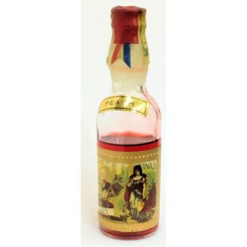 Vintage Cuban Miniature liquor bottle Crema Fina peach-cherry
